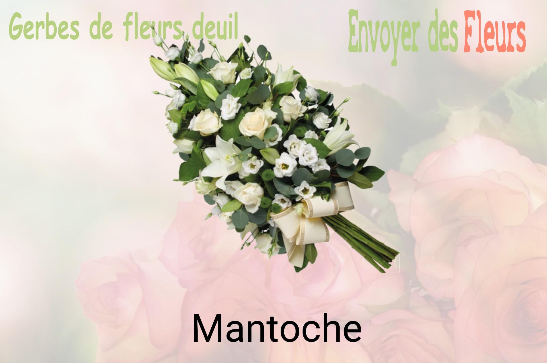 Gerbe de fleurs de deuil livrée à Mantoche